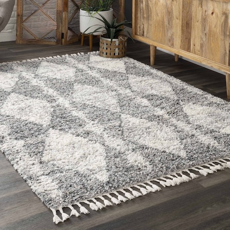 Nuloom Selah Geometric Shag Area Rug 6ft KKEL05A-S606